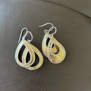 Anna Beck teardrop earrings 2 pairs